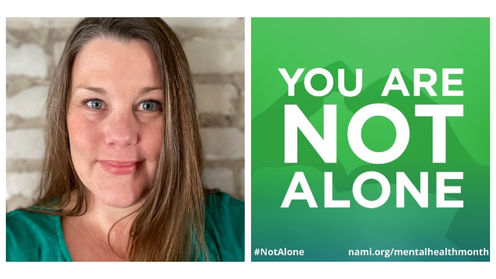 Chief Clinical Officer Beth and the words "You are not alone."