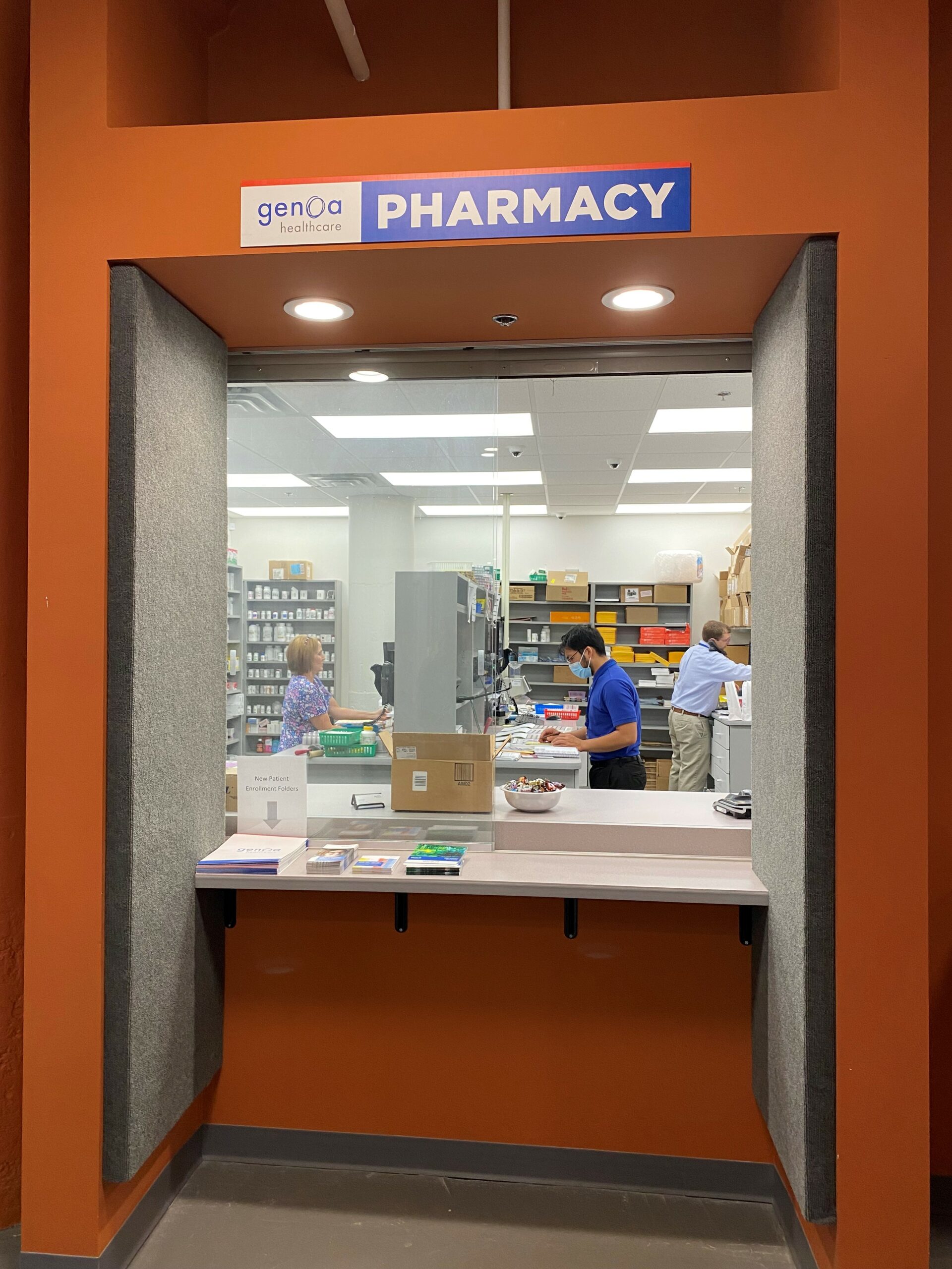 pharmacy reception desk