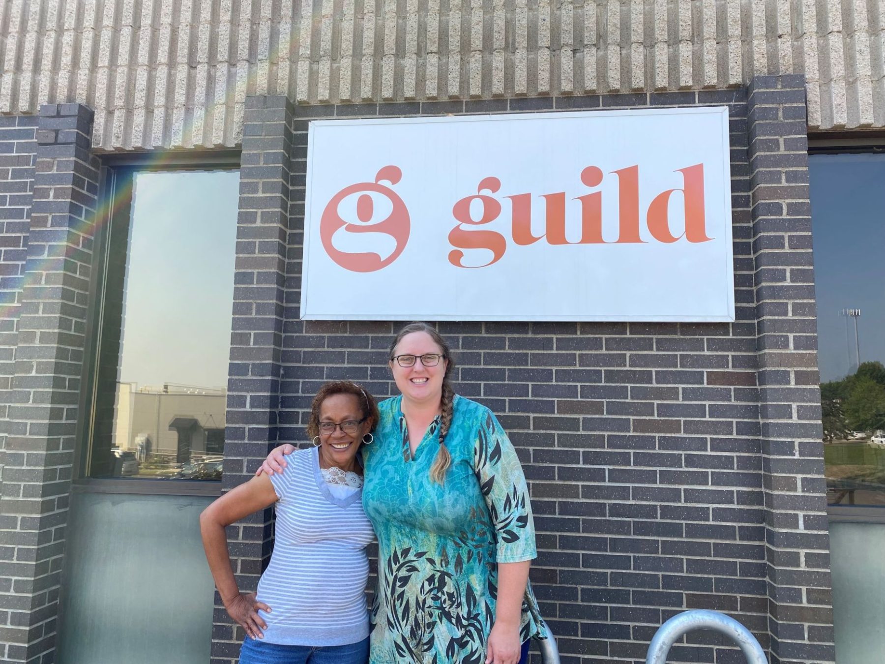 Diane and Megan in front of the CSP