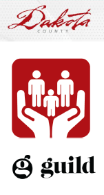 Logos of Dakota County and Guild